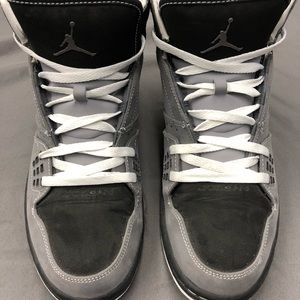Men’s size 10.5 Gray Jordan’s